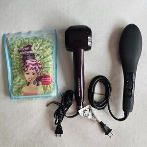 Infiniti Pro by Conair automatic hair curler & Simply Straight Ceramic Brush